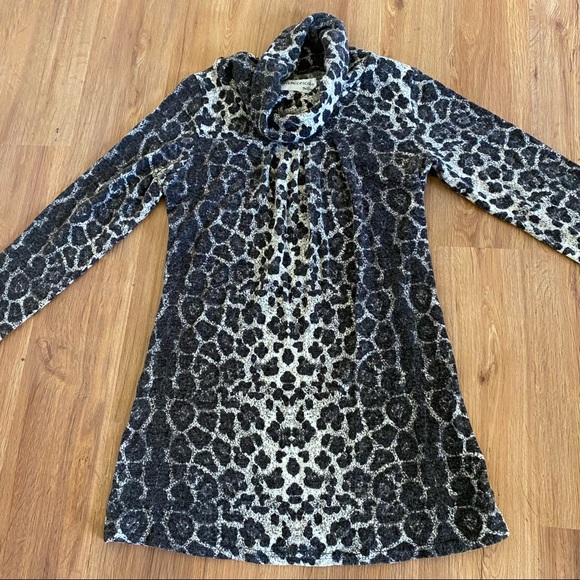 Mob Wife OG Punk Animal Print Cowl Neck Tunic Sweater Size Small - Picture 8 of 12